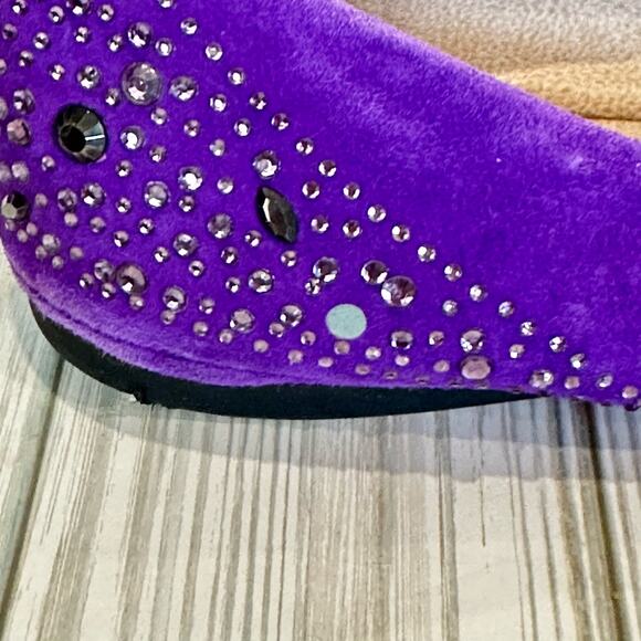 Vince Camuto Ervion Purple Suede  Leather Uppers Size 8 - Picture 7 of 9